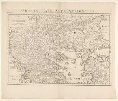 Kaart van Noord-Griekenland