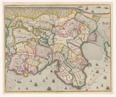 Kaart van Noord-Holland