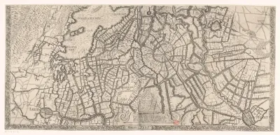 Kaart van Noord-Holland (onderste deel)