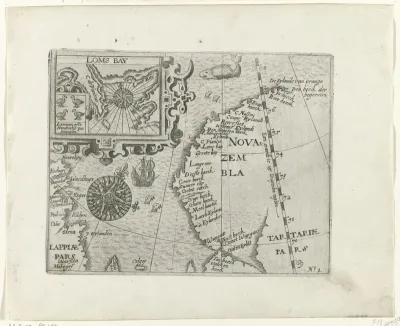 Kaart van Nova Zembla, 1594