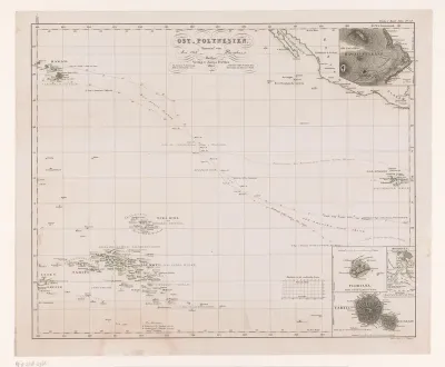 Kaart van Oost-Polynesië