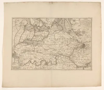 Kaart van Oost-Vlaanderen