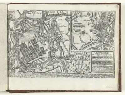 Kaart van Oostende, 1604