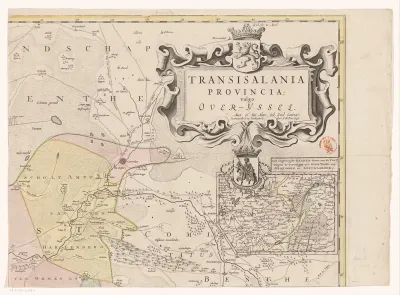 Kaart van Overijssel (deel rechtsboven)