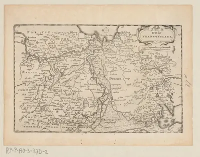 Kaart van Overijssel en Drenthe