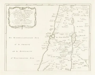 Kaart van Palestina