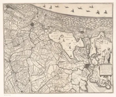 Kaart van Rijnland en Amstelland