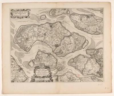 Kaart van Schouwen-Duiveland en Tholen