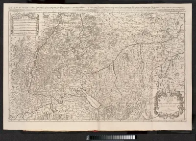 Kaart van Schwaben, ca. 1701-1713