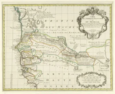 Kaart van Senegal