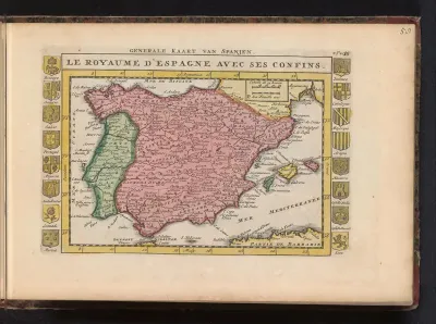Kaart van Spanje