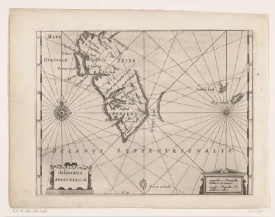 Kaart van Spitsbergen, 1596
