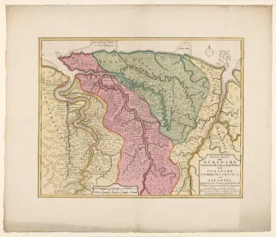 Kaart van Suriname