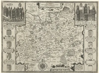 Kaart van Surrey