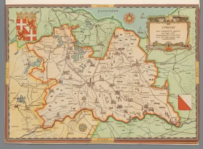 Kaart van Utrecht, 1940