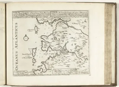 Kaart van Vigo, 1726