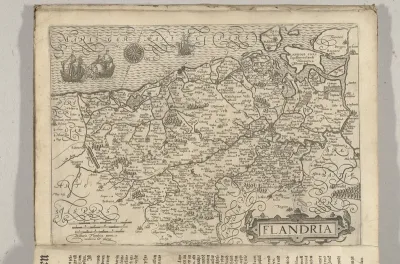 Kaart van Vlaanderen, ca. 1600