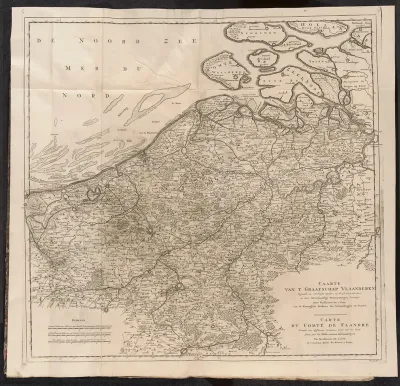 Kaart van Vlaanderen, ca. 1701-1713