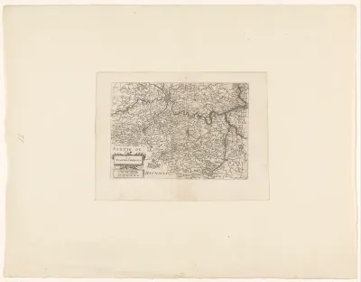 Kaart van Vlaanderen (Zuidelijke Nederlanden)