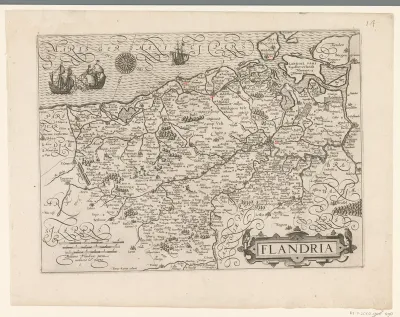 Kaart van Vlaanderen