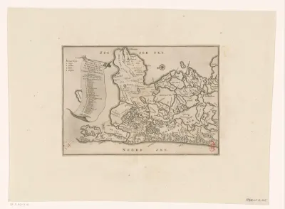 Kaart van West-Friesland, Kennemerland en Waterland