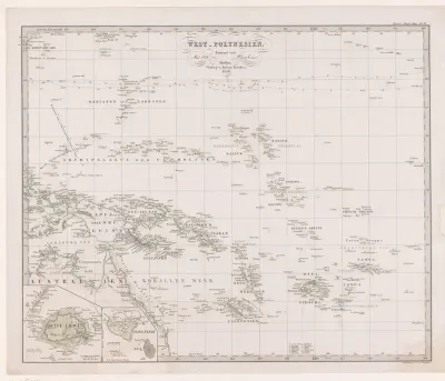 Kaart van West-Polynesië