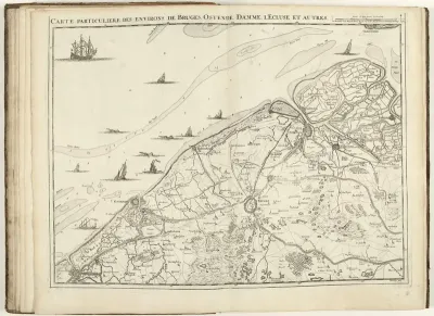 Kaart van West-Vlaanderen, 1707