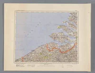 Kaart van Zeeland en een gedeelte van Vlaanderen