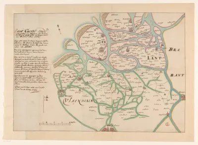 Kaart van Zeeland en Vlaanderen, 1274