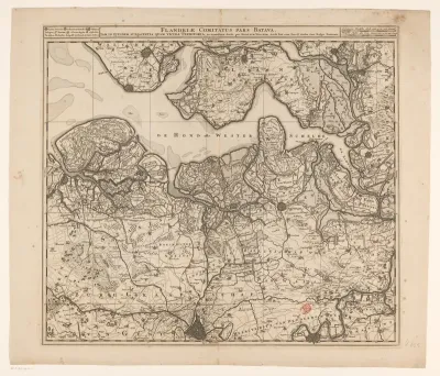 Kaart van Zeeuws-Vlaanderen