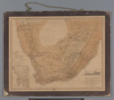 Kaart van Zuid-Afrika met de voormalige Kaapkolonie