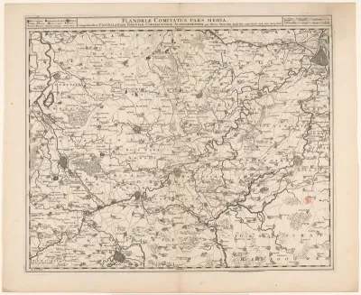 Kaart van Zuid-West-Vlaanderen