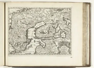 Kaart van Zweden, 1726