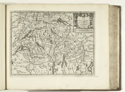 Kaart van Zwitserland, 1726