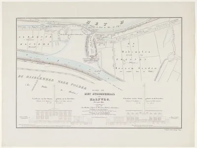 Kaart VII. Het Stoomgemaal te Halfweg. December 1852