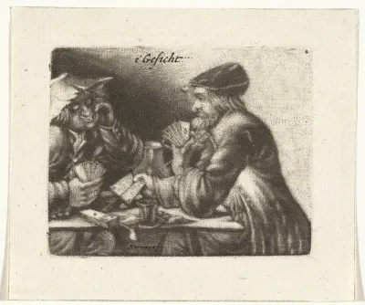 Kaartende mannen