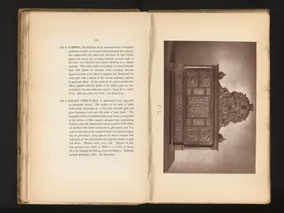 Kabinet gedecoreerd met metaal, uit de collectie van Christopher Beckett Denison
