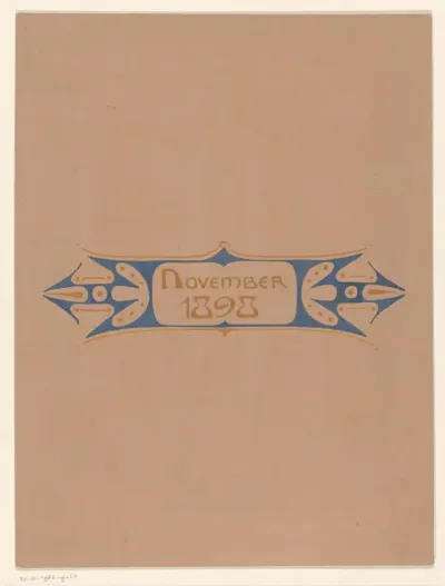 Kader met datum november 1898