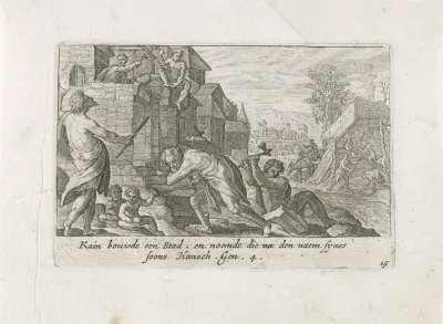 Kaïn bouwt de stad Henoch