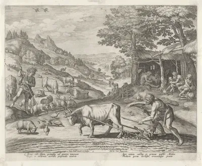 Kaïn en Abel als landbouwer en herder