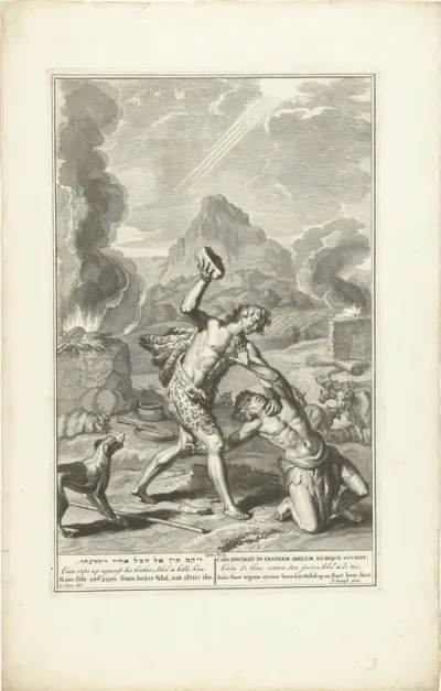 Kaïn slaat Abel dood