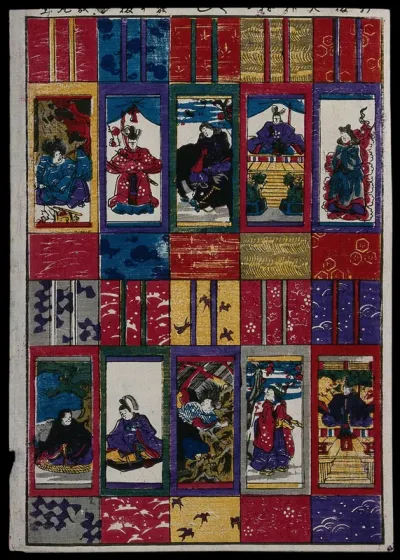 Kakejiku hanging scrolls depicting heroic figures