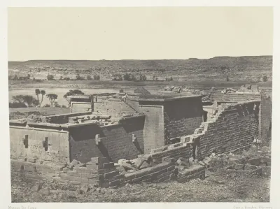 Kalabscheh, Vue Générale du Temple de Kalabscheh (Talmis); Nubie, plate 89 from the album "Egypte, Nubie, Palestine et Syrie" (1852)