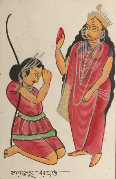 Kalaketu Receiving a Boon from the Goddess Chandi