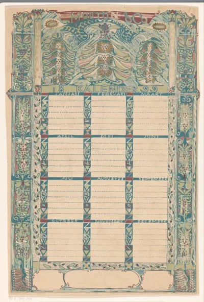 Kalender Mouton & Co. 1899