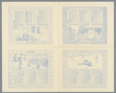 Kalender voor 1903-1904 van de Verzekering-Maatschappij Holda in Amsterdam