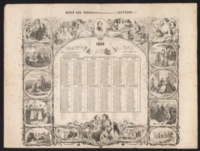 Kalender voor het jaar 1844