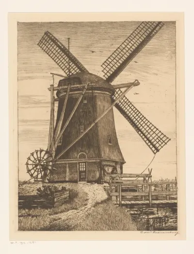 Kalkmolen aan de slatuinen