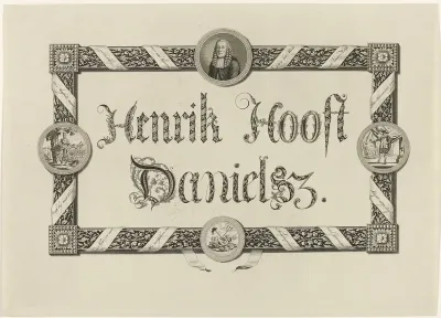 Kalligrafie op Hendrik Danielsz. Hooft