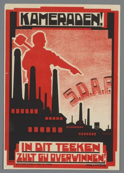 Kameraden! In dit teeken [S.D.A.P.] zult gij overwinnen!